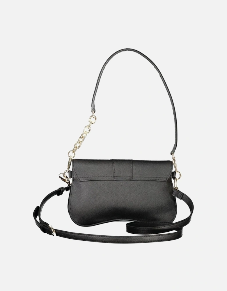 Removable Shoulder Handle Handbag with Adjustable Strap Women - Black