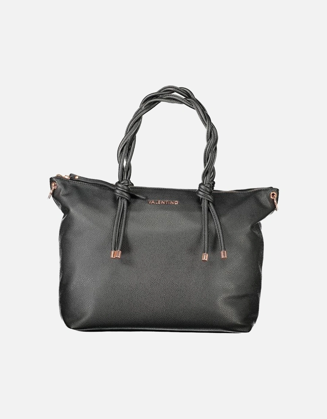 Elegant Polyethylene Handbag with Adjustable Strap Women - Black, 4 of 3