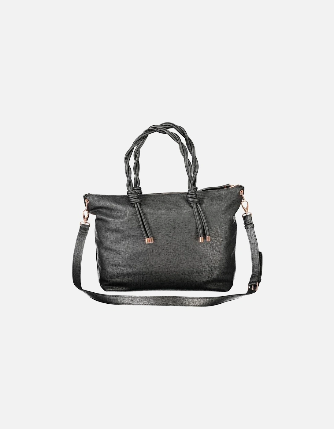 Elegant Polyethylene Handbag with Adjustable Strap Women - Black