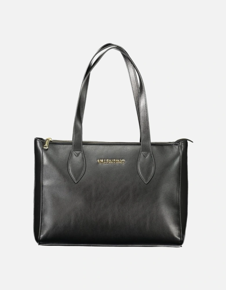 2-Handle Shoulder Bag with Internal Pocket Women - Black Handbags