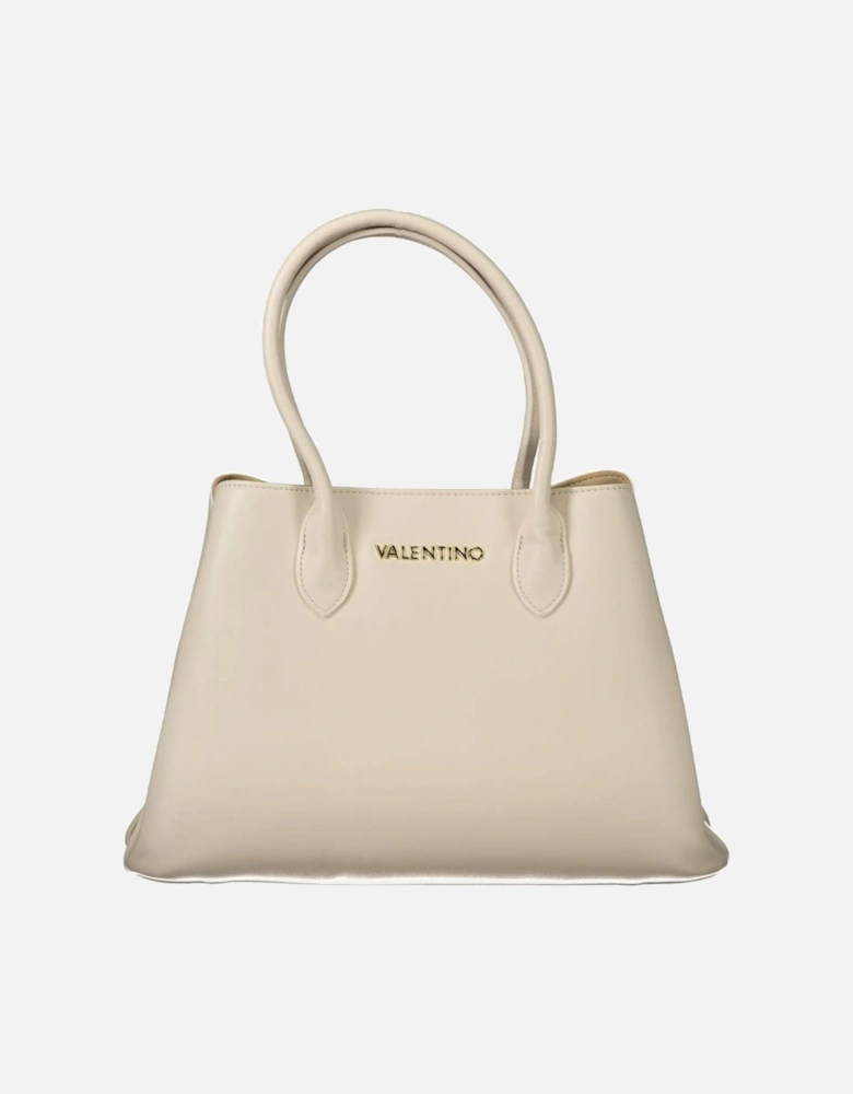 Chic Handbag with Detachable Strap Women - Beige