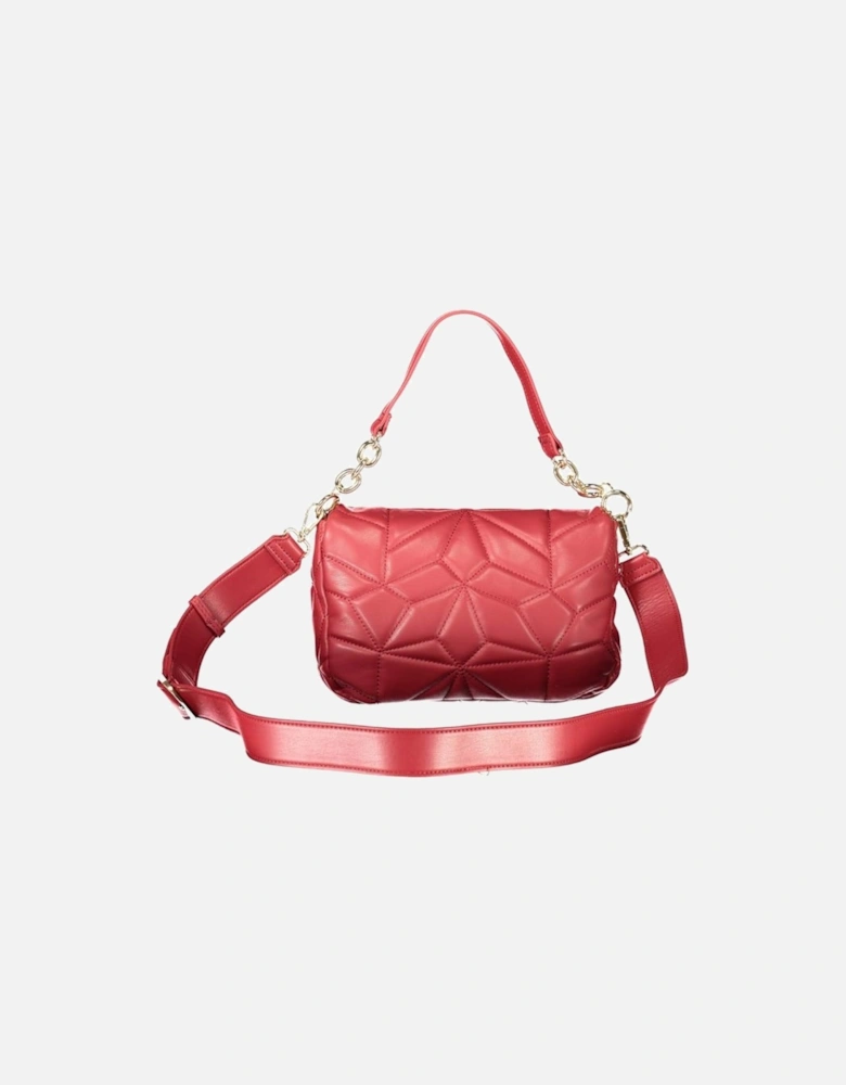 Removable Chain Shoulder Handbag with Adjustable Strap Women - Red