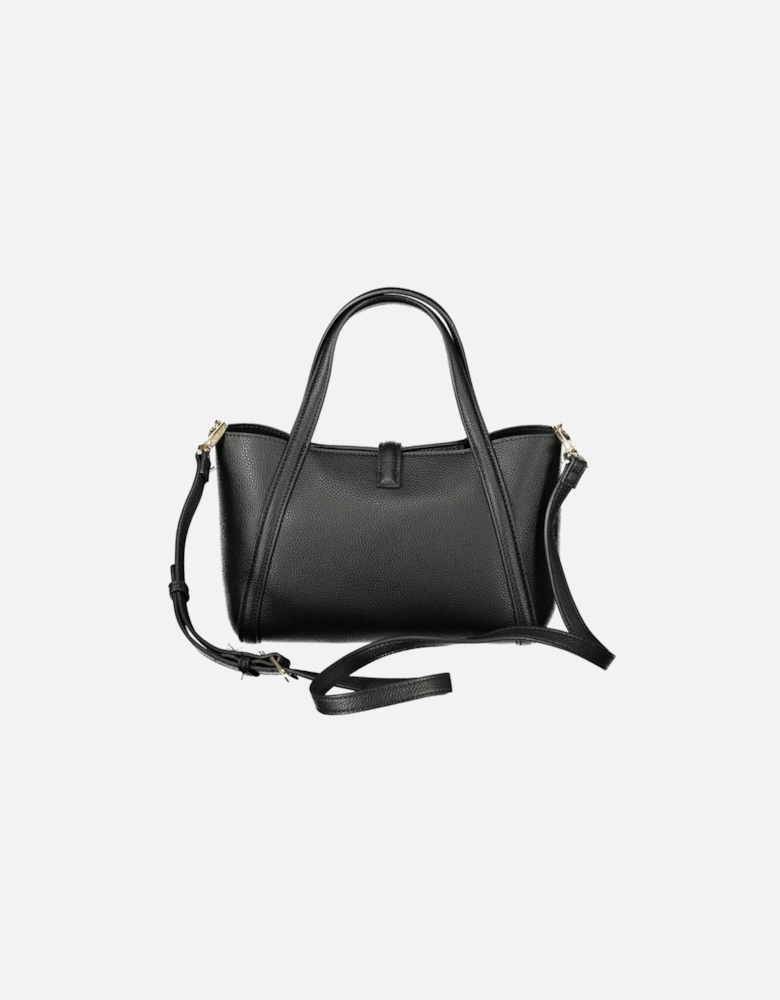 Handbag with Dual Handles and Removable Pouch Women - Black Handbags