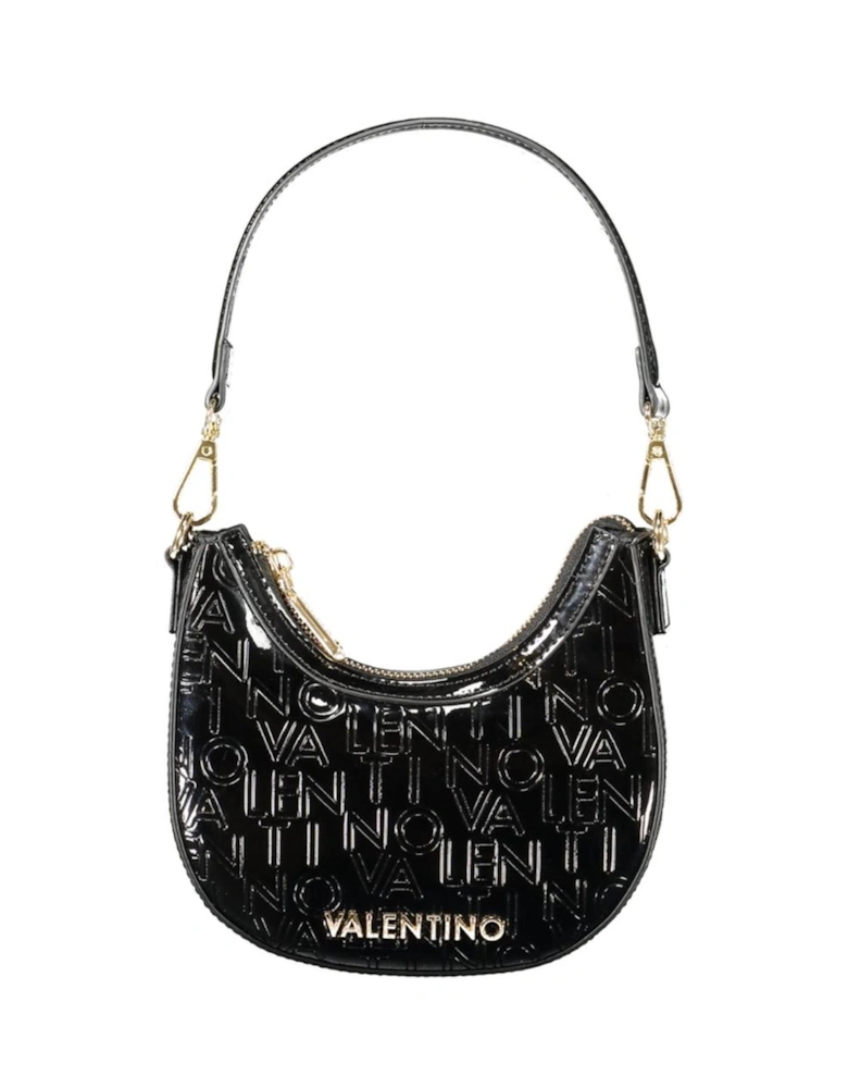 Elegant Polyethylene Handbag with Versatile Straps Women - Black