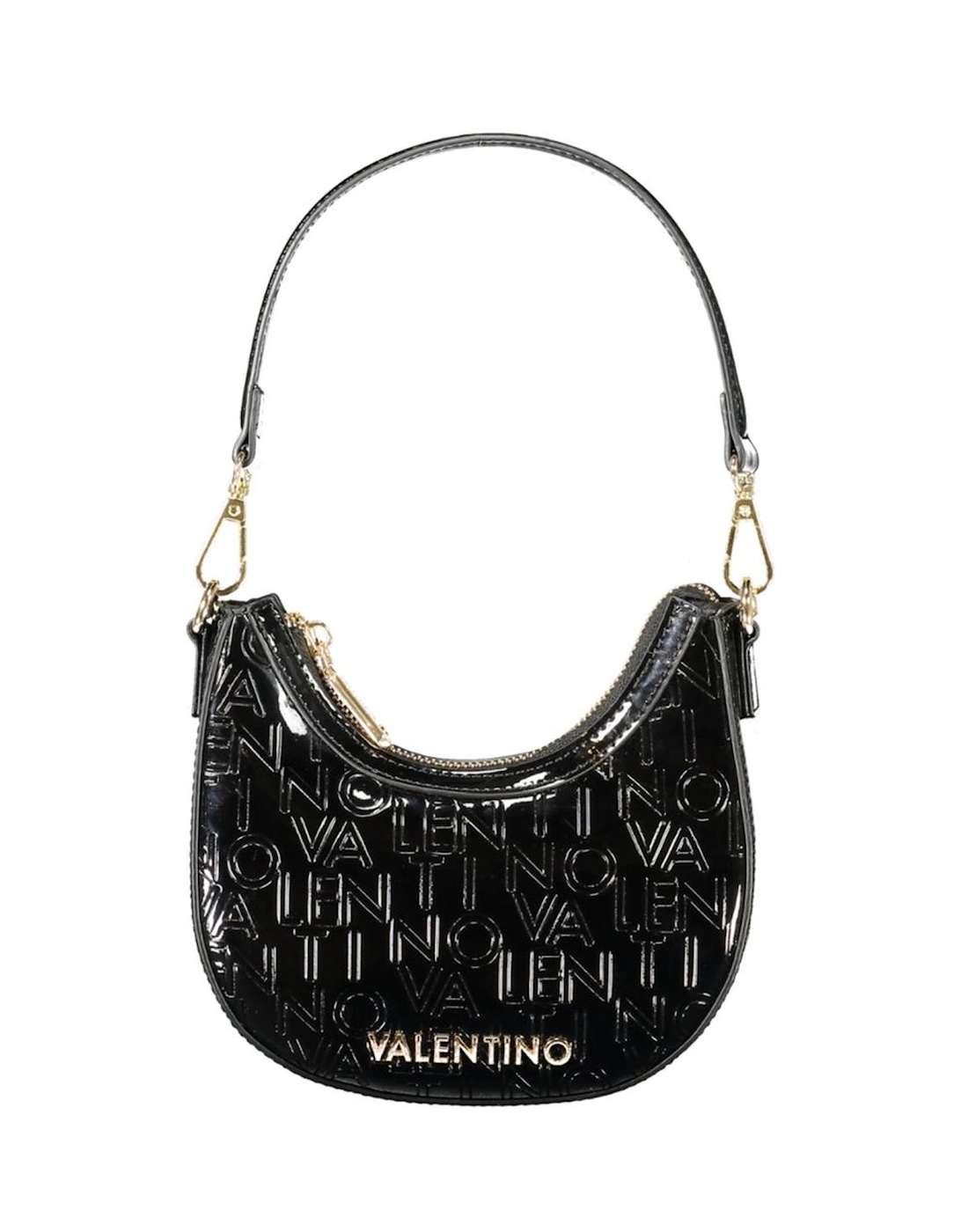 Elegant Polyethylene Handbag with Versatile Straps Women - Black, 4 of 3
