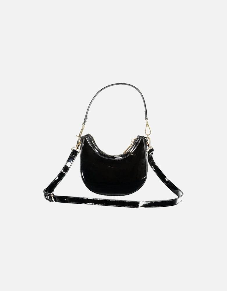 Elegant Polyethylene Handbag with Versatile Straps Women - Black