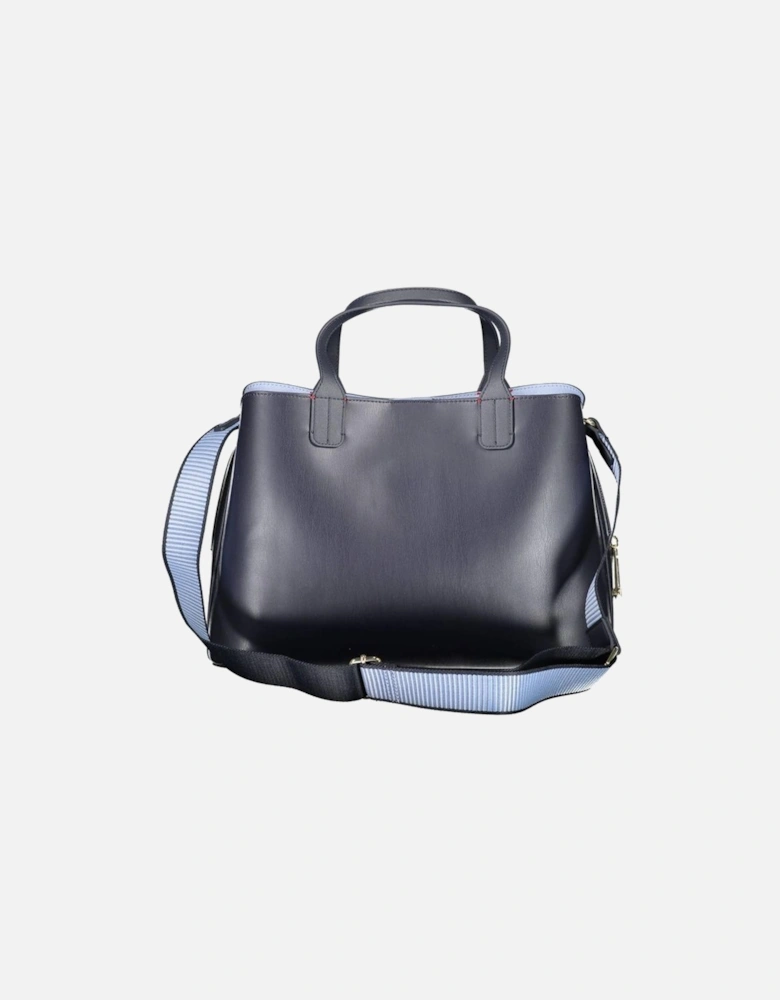 Bag with Handles and Adjustable Shoulder Strap Women - Blue Handbags