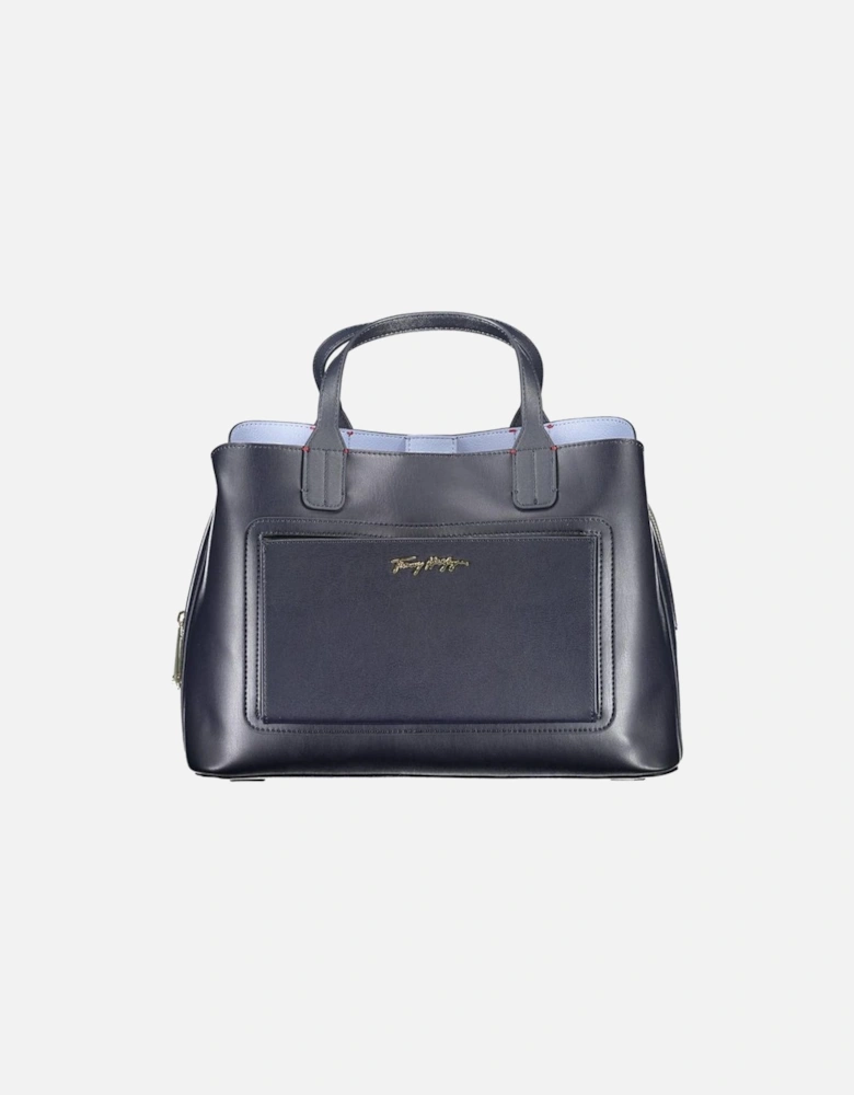 Bag with Handles and Adjustable Shoulder Strap Women - Blue Handbags