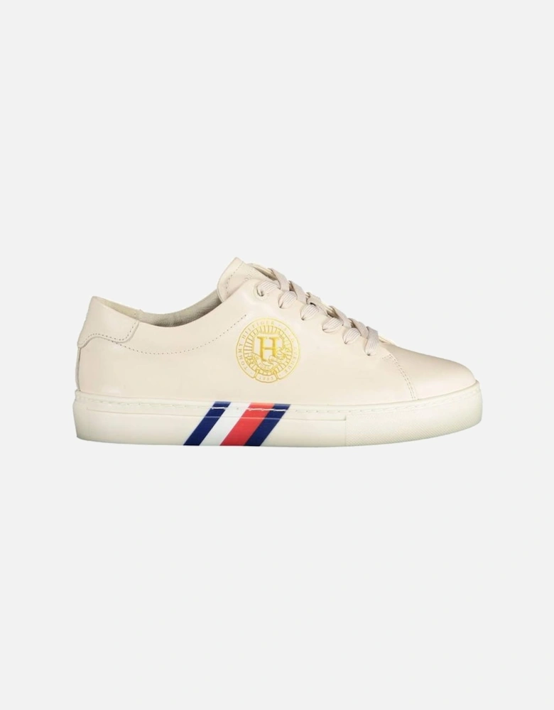 Edgy Sophisticated Sneakers with Organic Cotton Design Women - Beige