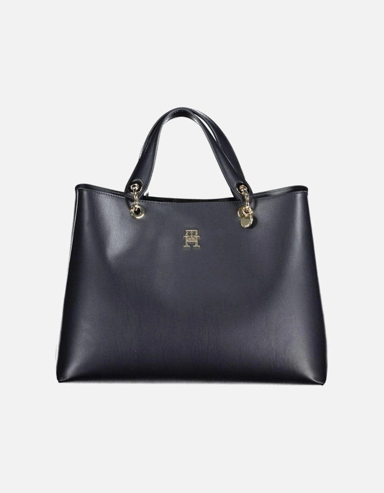 Versatile Handbag with Detachable Handles Women - Blue