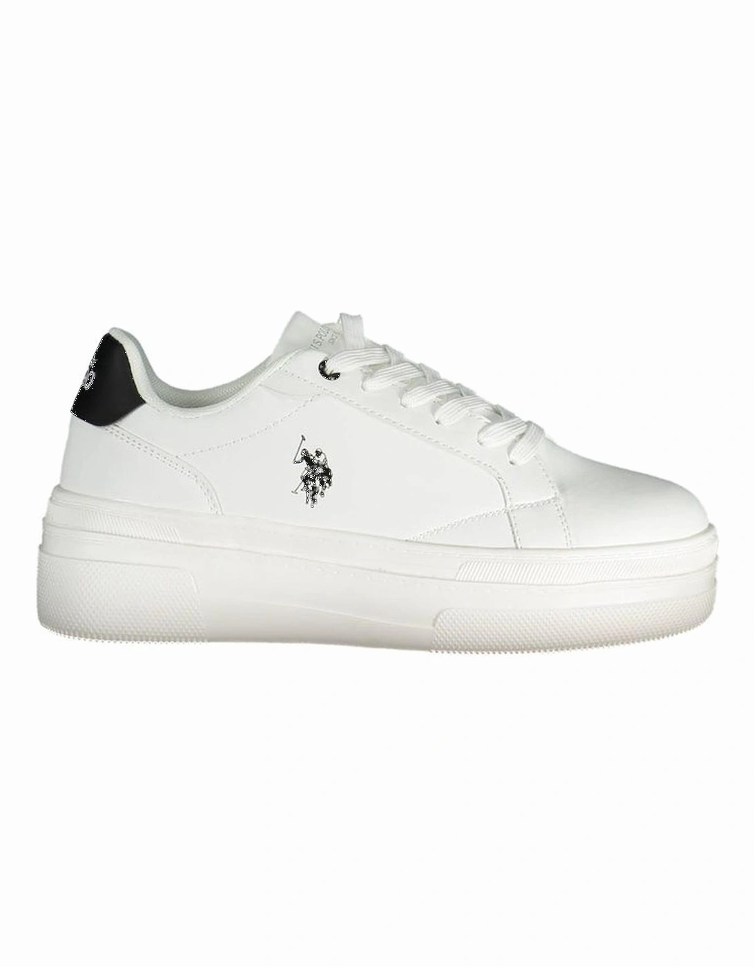 Contrasting Detail Logo Sports Shoe with Laces Women - White Sneakers, 4 of 3