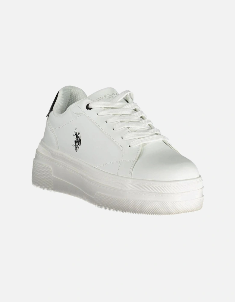 Contrasting Detail Logo Sports Shoe with Laces Women - White Sneakers