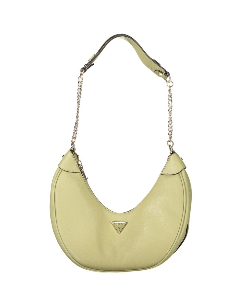 Fedora Chain Shoulder Handbag with Zip Closure Women - Green