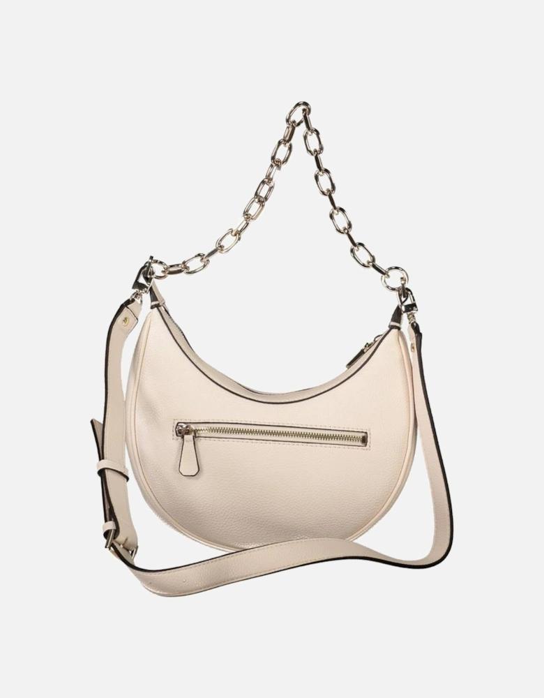 Chic Polyethylene Handbag with Chain Shoulder Handle Women - Pink