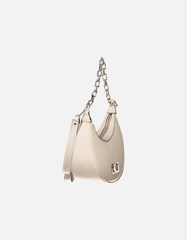 Chic Polyethylene Handbag with Chain Shoulder Handle Women - Pink
