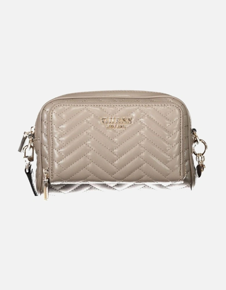 Adjustable Strap Polyethylene Handbag with External Pocket Women -