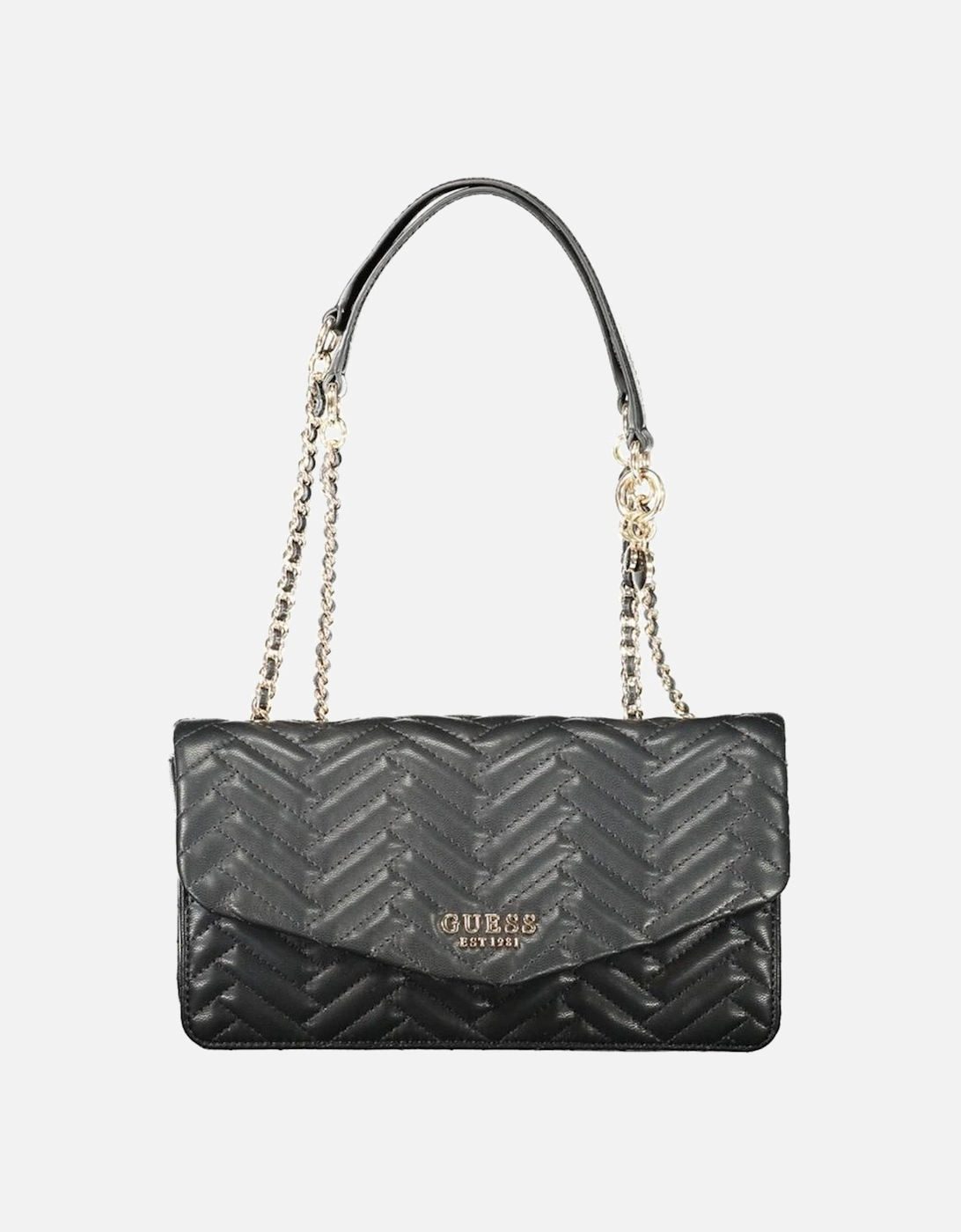 Sophisticated Chain Handle Compact Bag Women - Black Handbags, 4 of 3