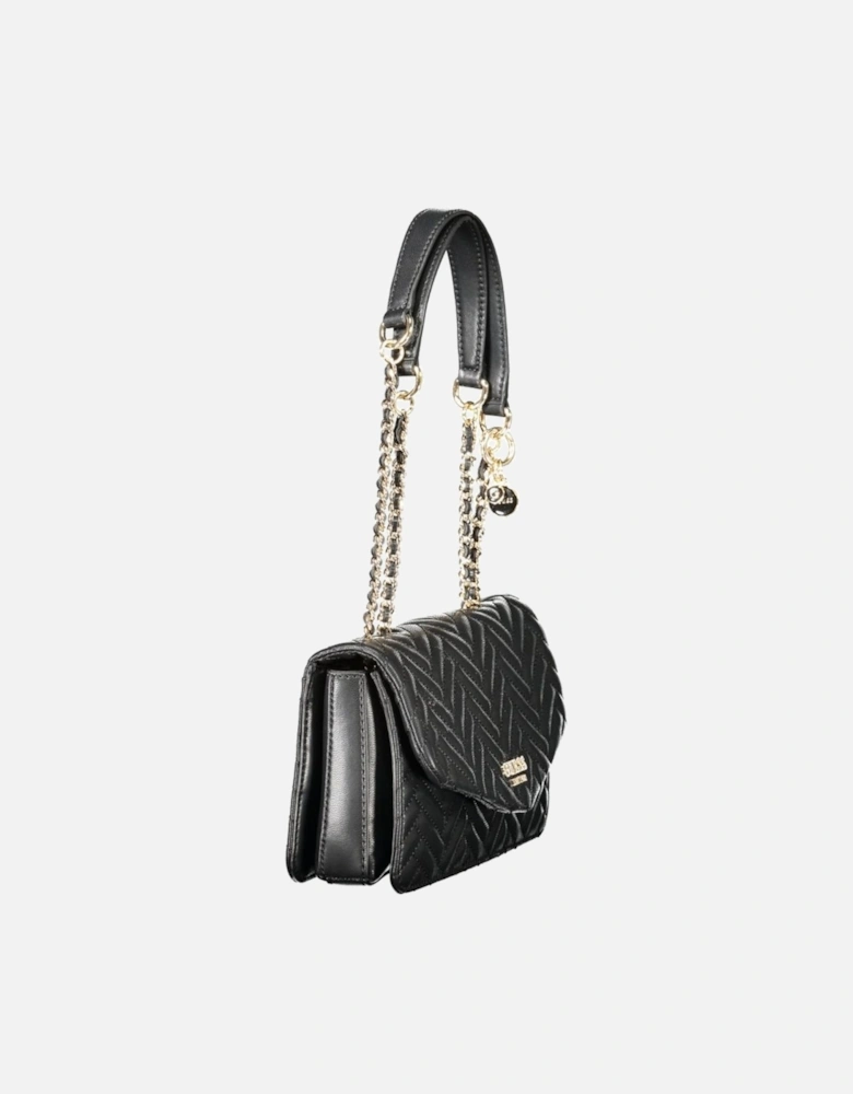 Sophisticated Chain Handle Compact Bag Women - Black Handbags