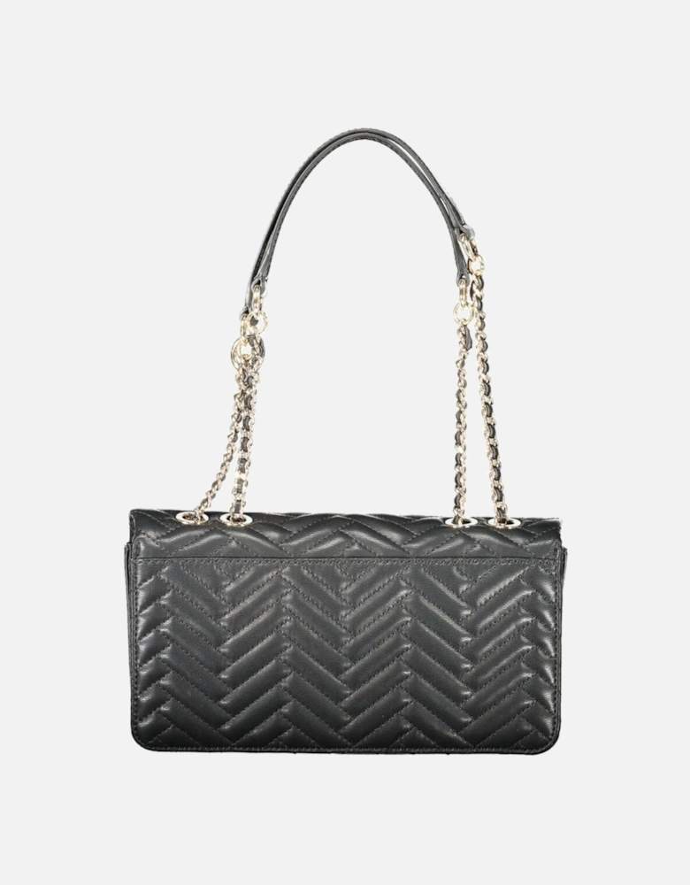 Sophisticated Chain Handle Compact Bag Women - Black Handbags