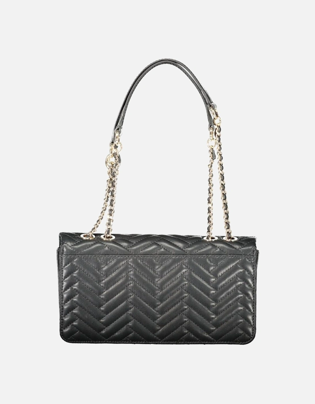 Sophisticated Chain Handle Compact Bag Women - Black Handbags