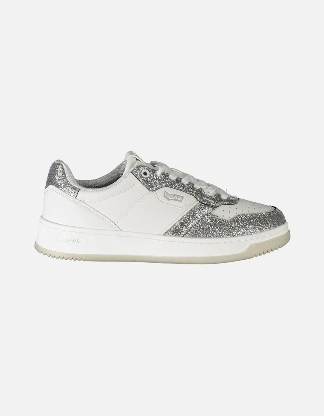Lace-Up Sports Shoe with Contrast Details Women - White Sneakers, 4 of 3