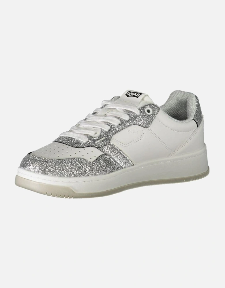 Lace-Up Sports Shoe with Contrast Details Women - White Sneakers