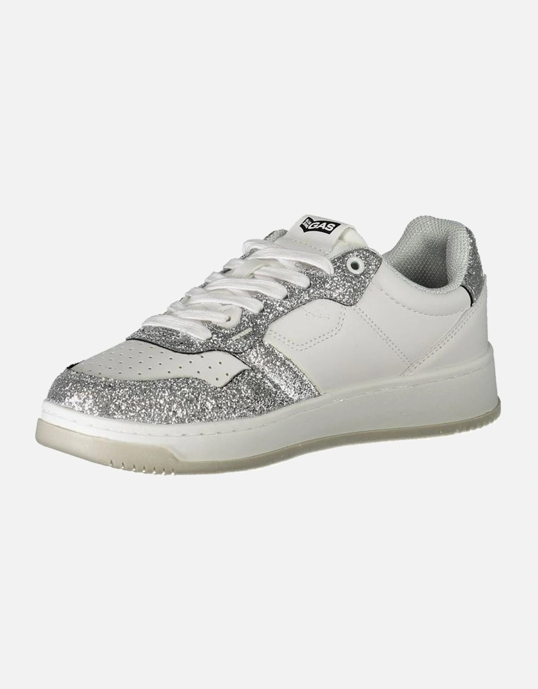 Lace-Up Sports Shoe with Contrast Details Women - White Sneakers