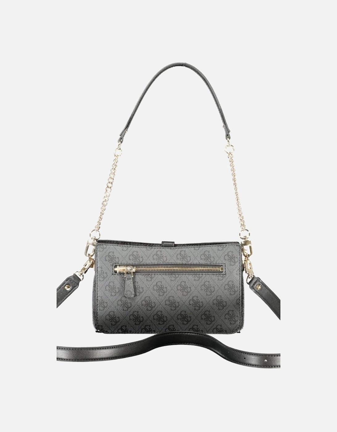Zamira Bag with Chain Handle and Adjustable Strap Women - Black