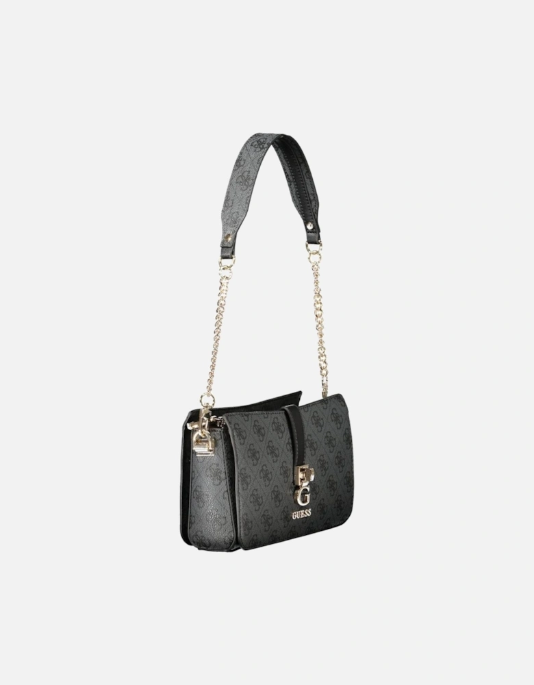 Zamira Bag with Chain Handle and Adjustable Strap Women - Black