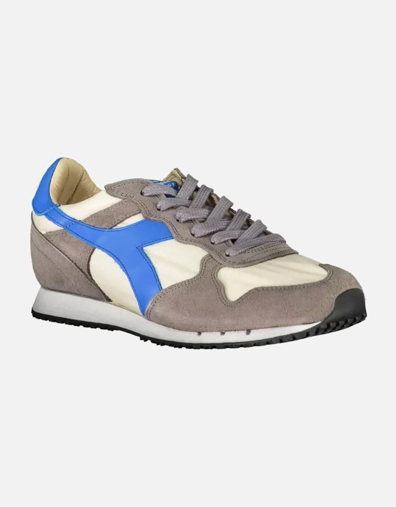 Contrasting Detail Lace-Up Sports Shoe Women - Gray Sneakers