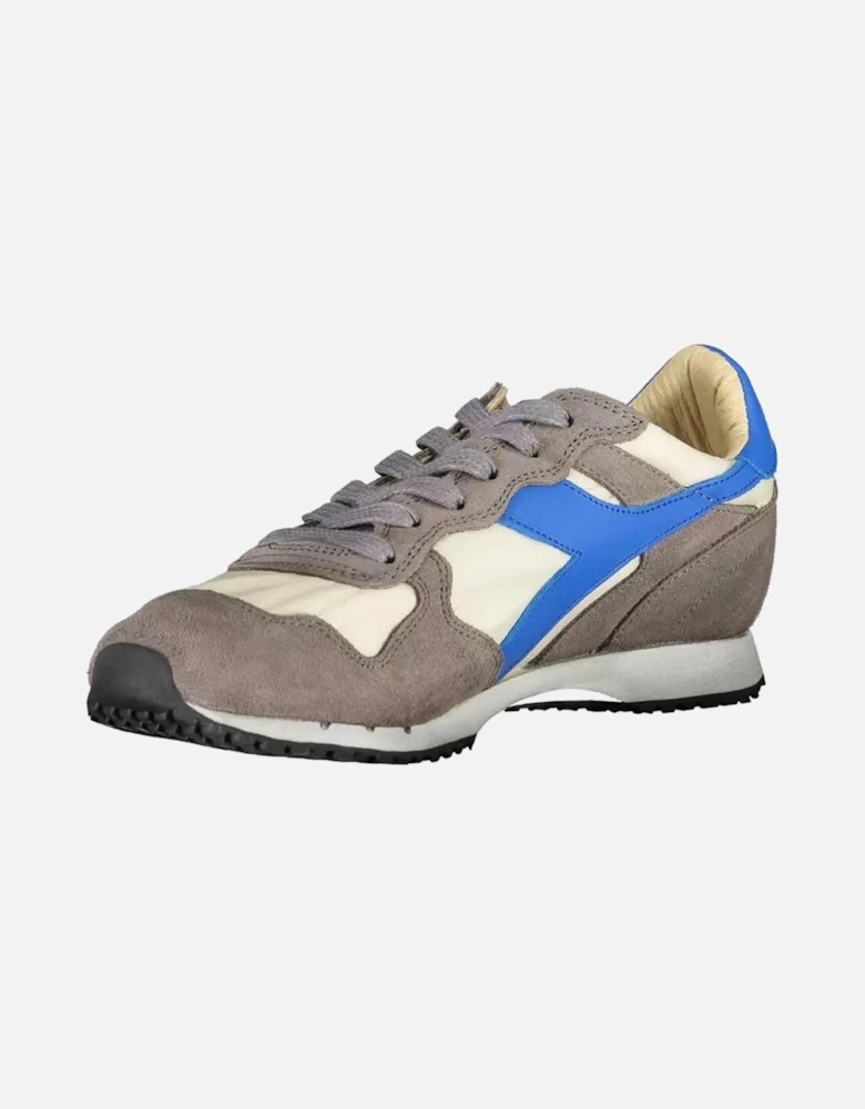 Contrasting Detail Lace-Up Sports Shoe Women - Gray Sneakers