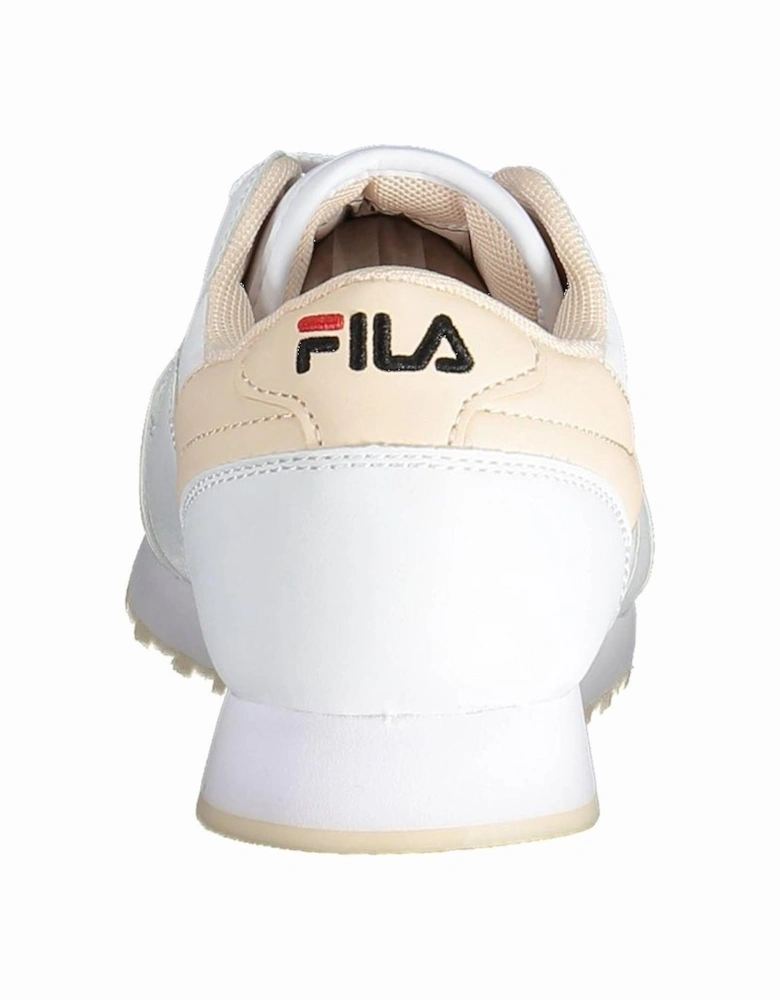 Sporty-Chic Sneakers with Contrast Sole Women - White