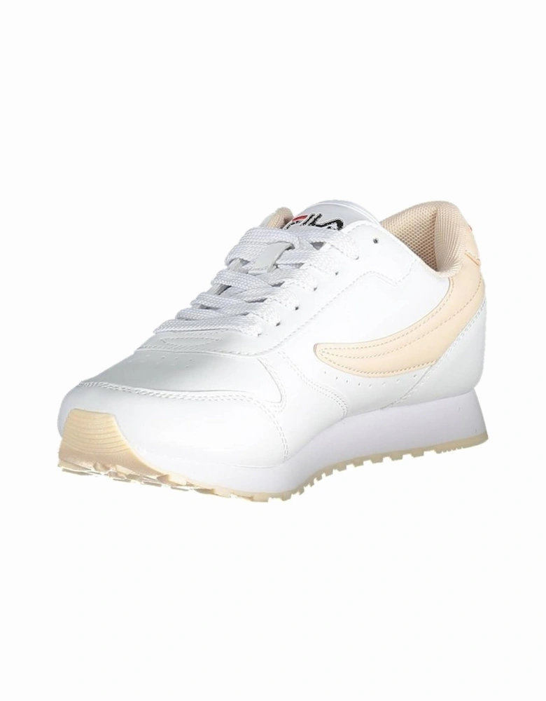 Sporty-Chic Sneakers with Contrast Sole Women - White