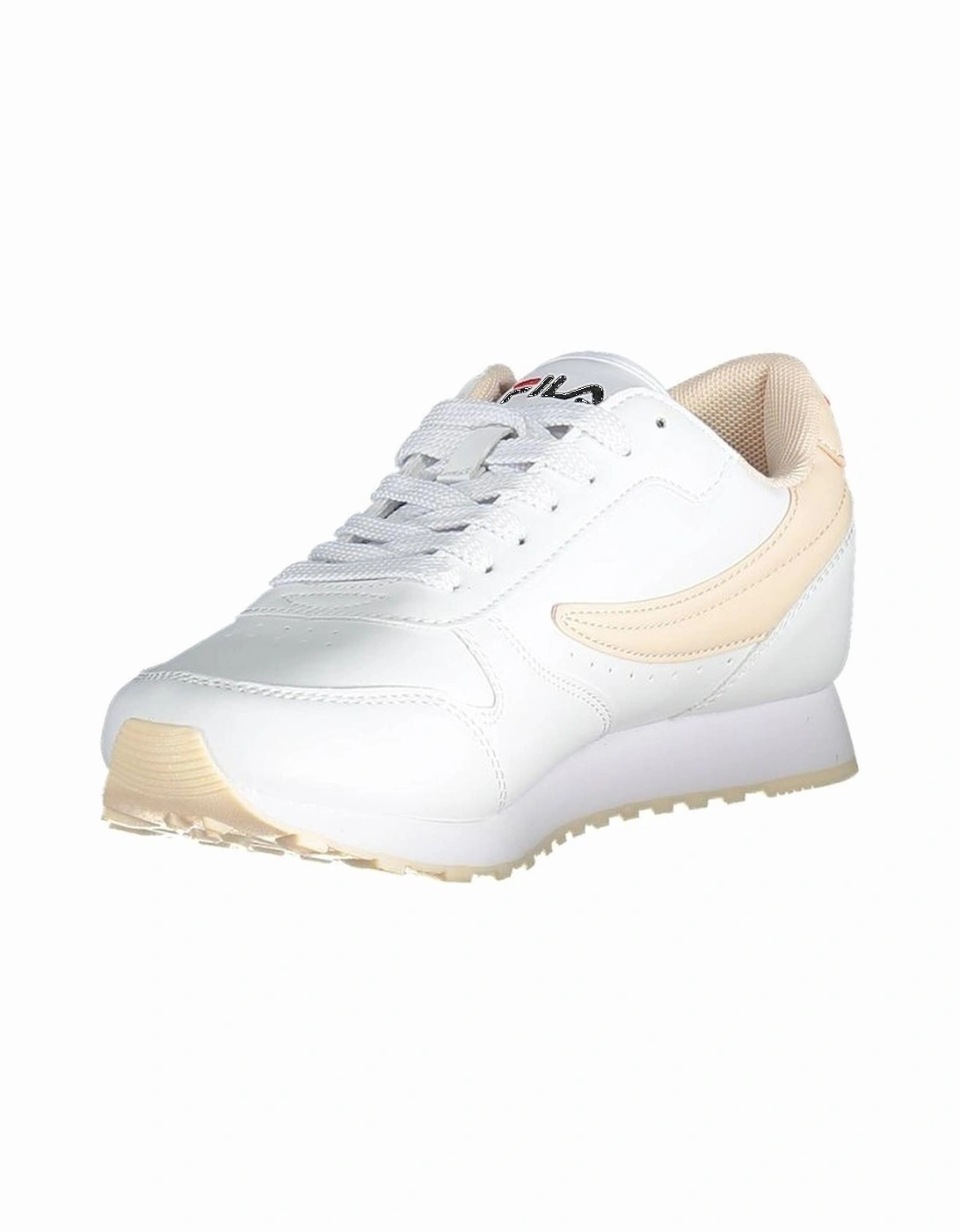 Sporty-Chic Sneakers with Contrast Sole Women - White