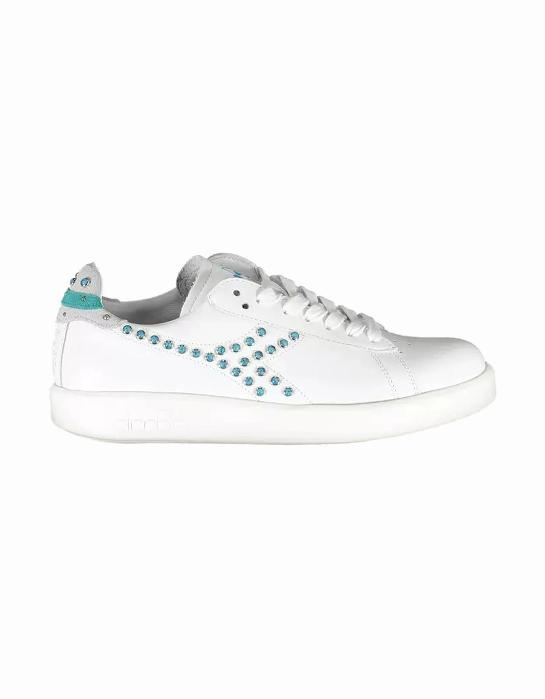 Laced sports shoes with contrasting details and logo Women - White, 4 of 3