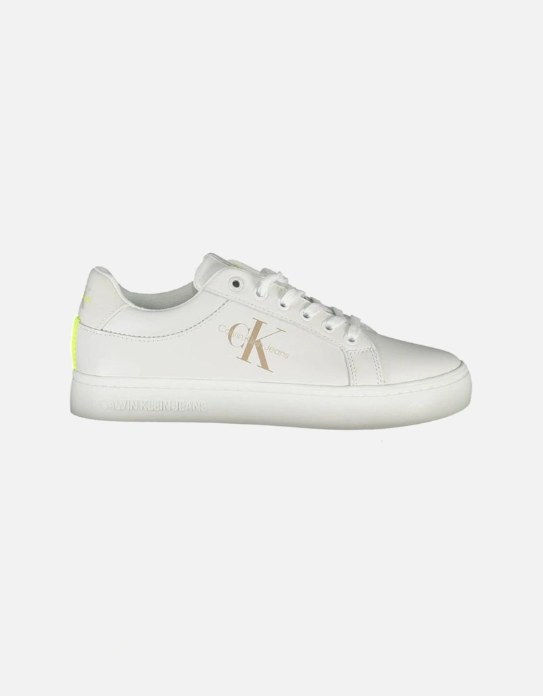 Eco-Conscious Sporty Sneakers with Contrasting Details Women - White