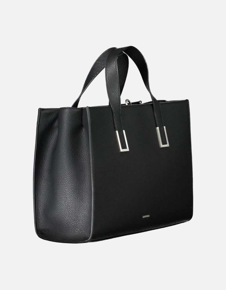 Eco-Friendly Elegant Handbag with Versatile Straps Women - Black