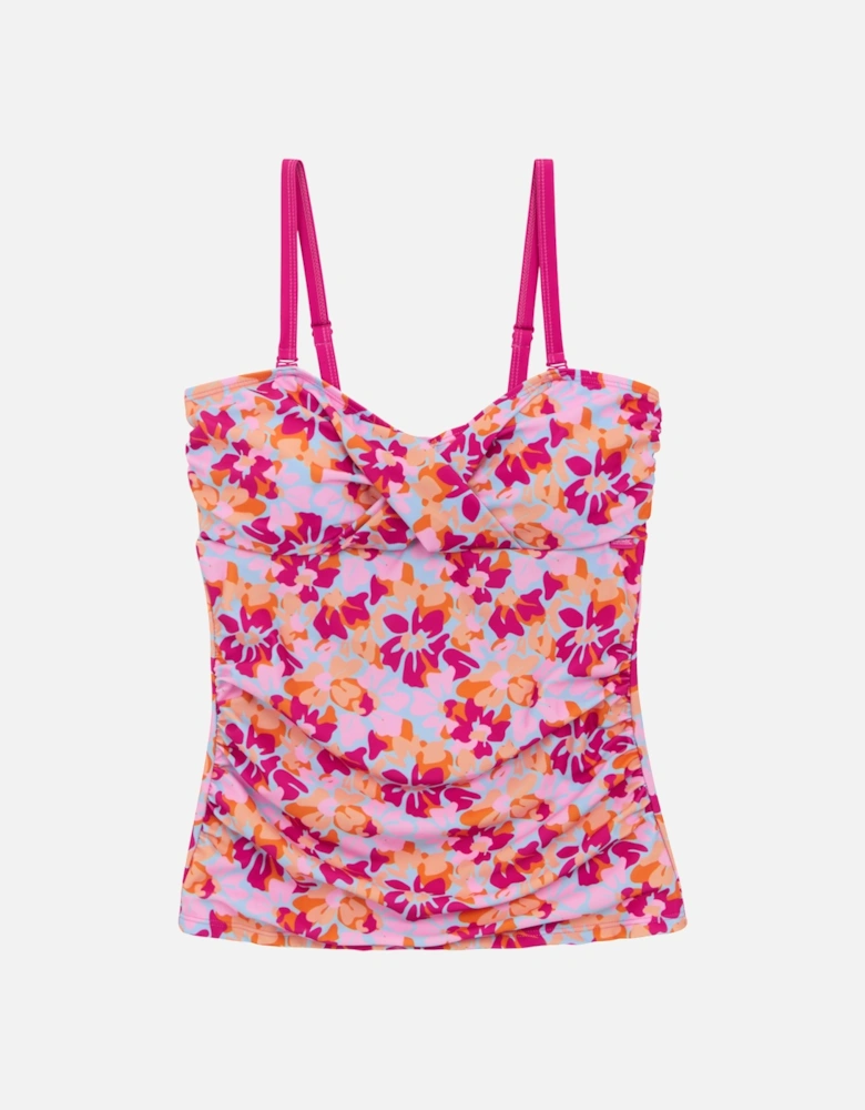 Womens/Ladies Aceana III Summer Floral Tankini Top