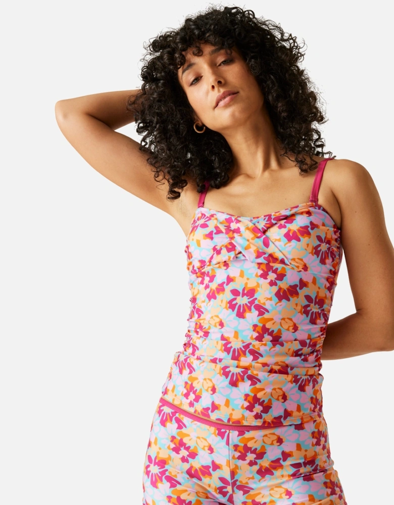 Womens/Ladies Aceana III Summer Floral Tankini Top