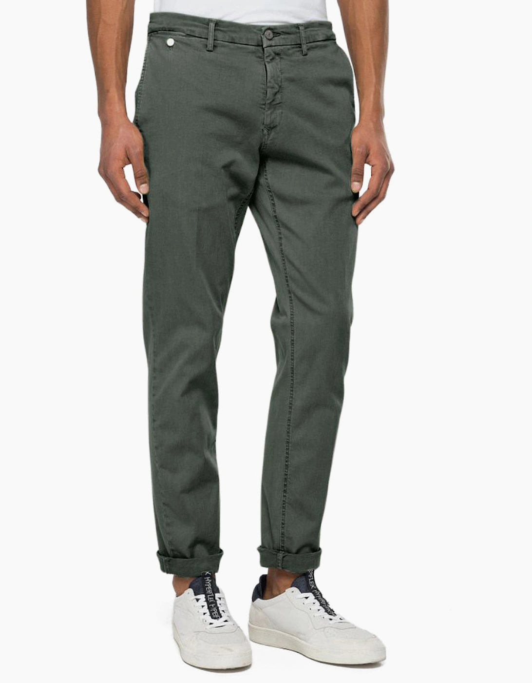 Replay Hyperflex Benni Colour Edition Chino Pants - Green - Size, 34/30