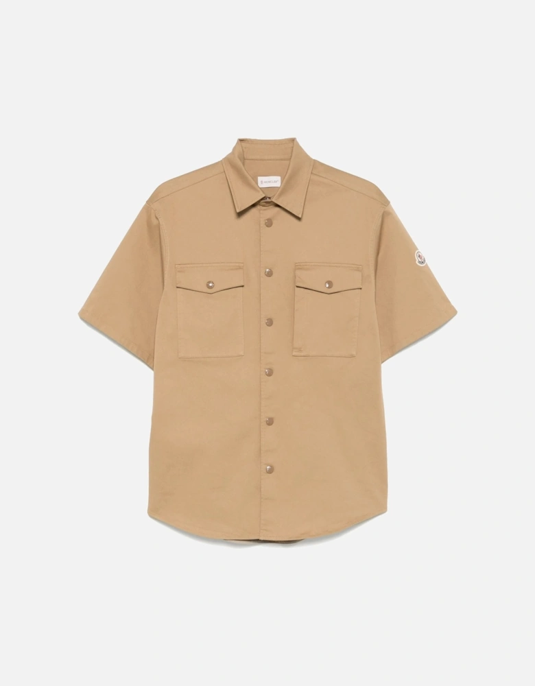 Cotton SS Shirt Beige