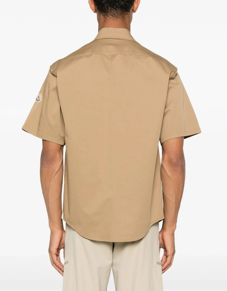 Cotton SS Shirt Beige