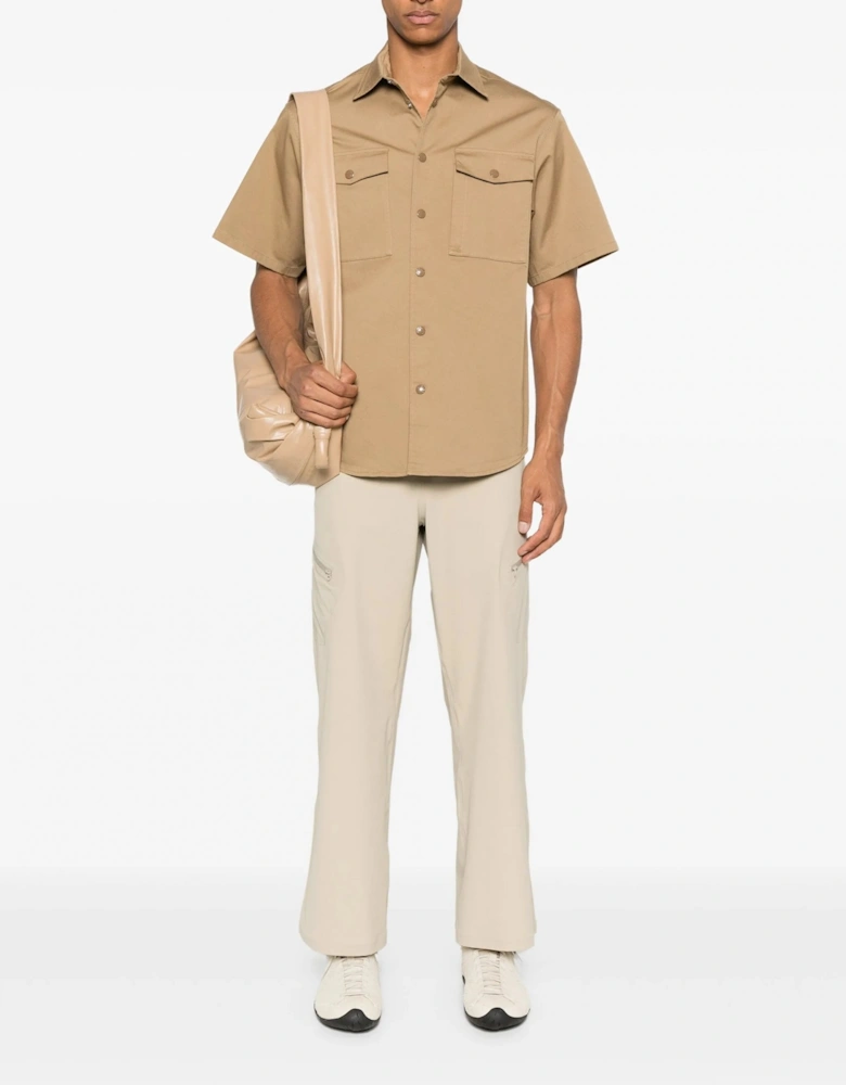 Cotton SS Shirt Beige