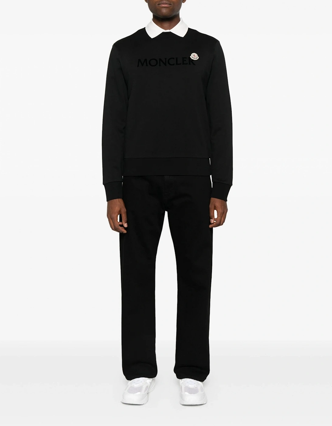 Flock Logo Sweatshirt Black