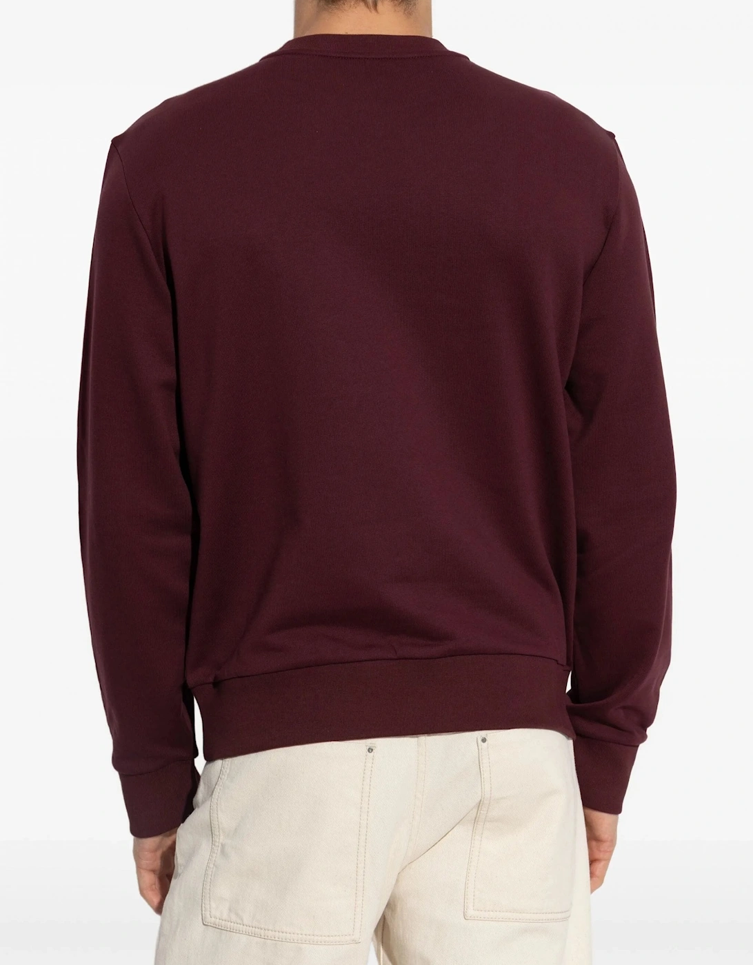 Flock Logo Sweatshirt Burgundy