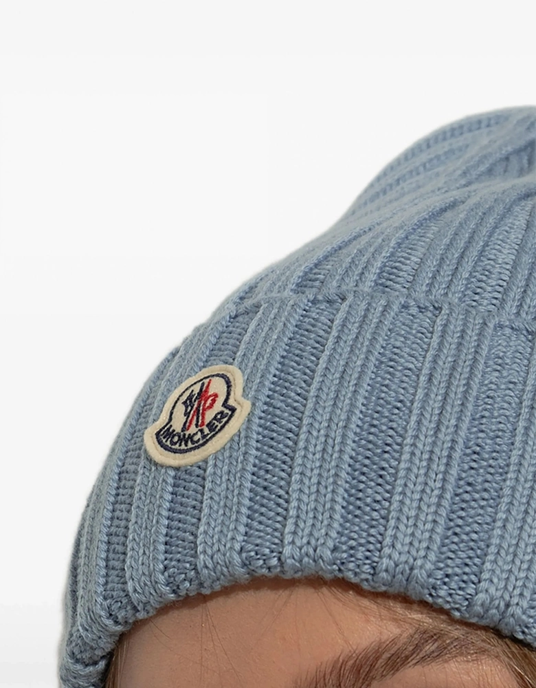 Womens Archive Logo Beanie Hat Blue
