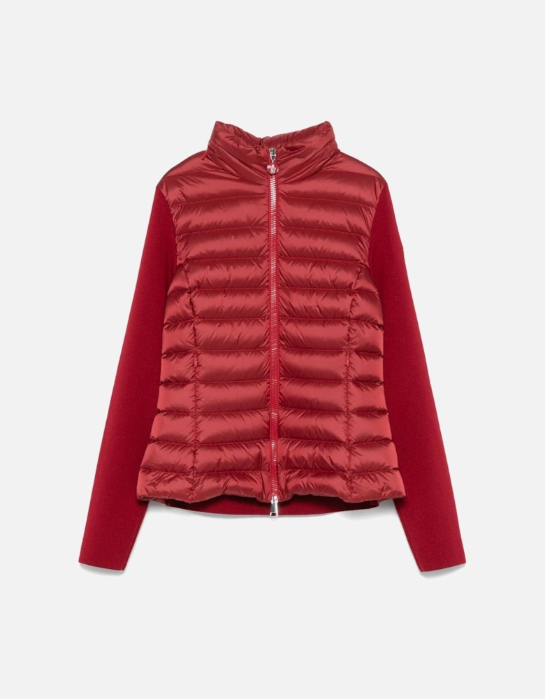 Womens Hybrid Cardigan Red