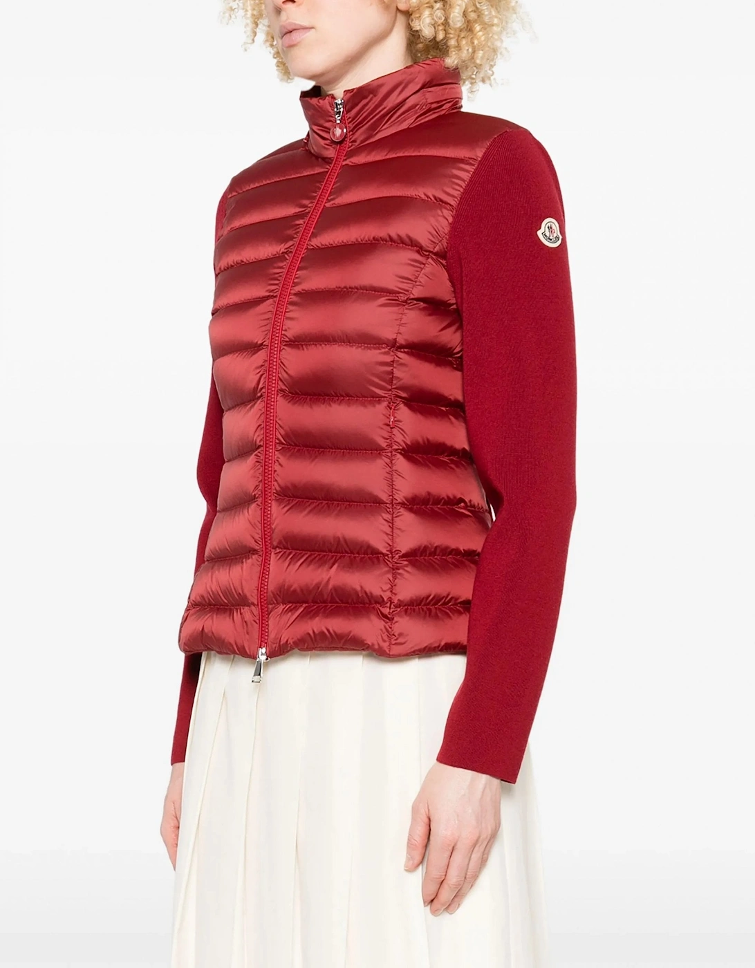 Womens Hybrid Cardigan Red