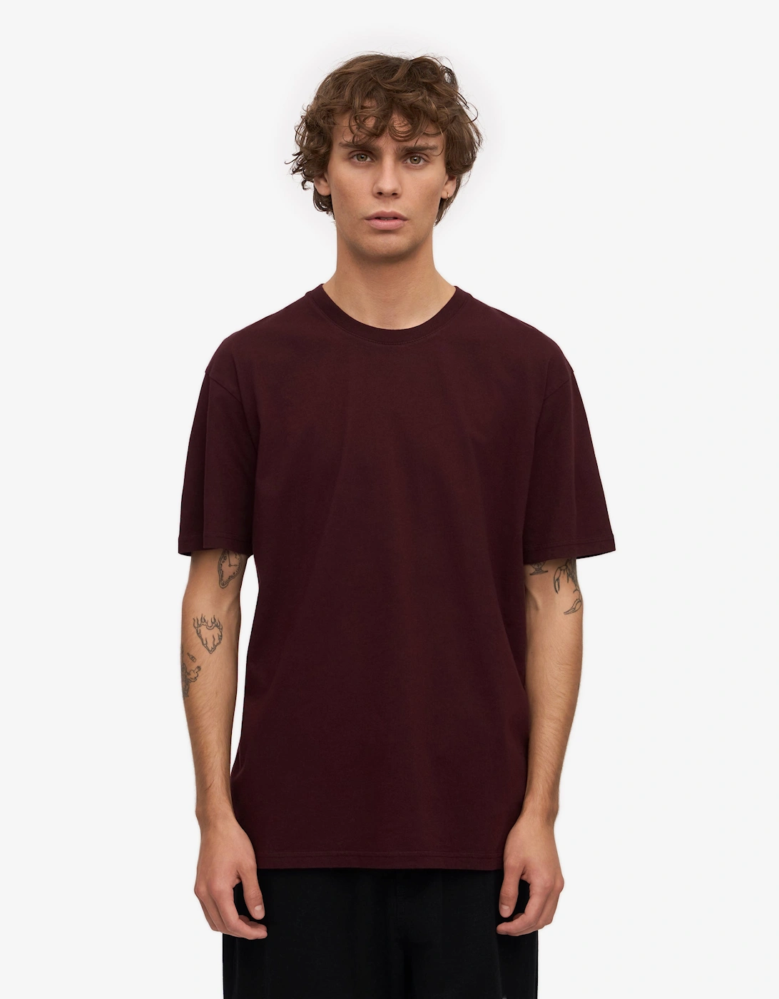 Colorful Standard Men's Red Classic Organic T-Shirt - Oxblood - : 38 M
