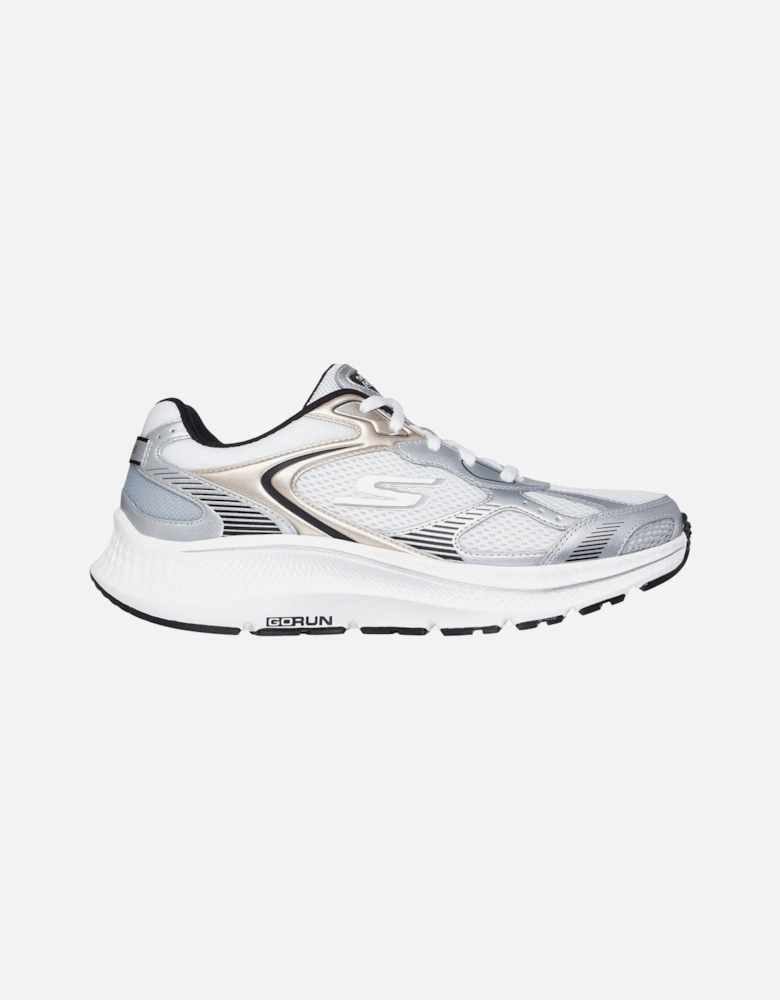 GO RUN Consistent 2.0 Volt Leather Women's White/Silver/Black Trainers